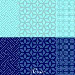پترن زمینه آبی blue vector pattern