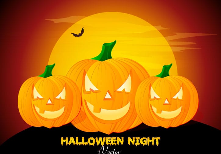 تصویر وکتور طرح هالووین Halloween Background Vectors