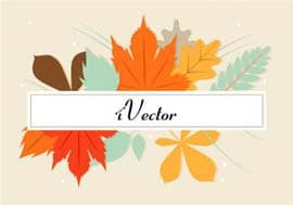 وکتور برگ های پاییزی Autumn Vector Art