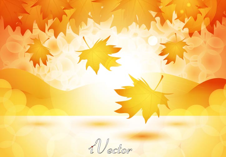 وکتور پاییزی autumn background vector