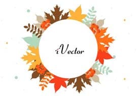 وکتور برگ های پاییزی Autumn Vector Art