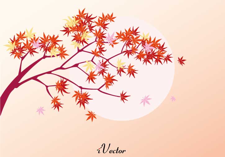 دانلود وکتور پاييزي Autumn Leaf Free Vector Art