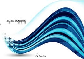 وکتور موج آبی Blue wave vector
