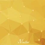 وکتور چند ظلعی طلایی gold polygon vector background