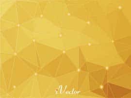 وکتور چند ظلعی طلایی gold polygon vector background