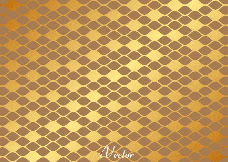 پترن وکتور طرح لوزی زمینه طلایی Pattern Gold Vector