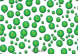 وکتور حباب های سبزgreen bubble vector