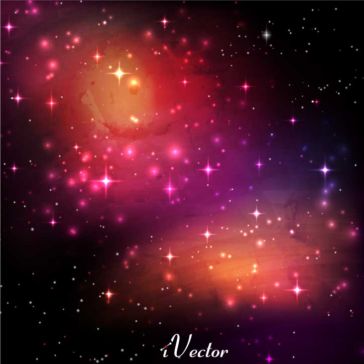 وکتور رویای ستاره های کهکشان galaxy stars vectors
