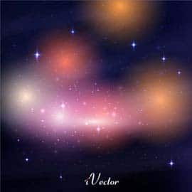 وکتور طرح کهکشان Galaxy vector with stars Vector