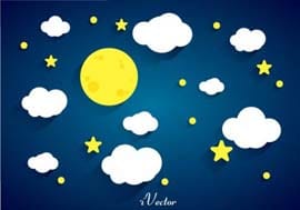 وکتور کارتونی طرح شب beautiful pictures of the night sky