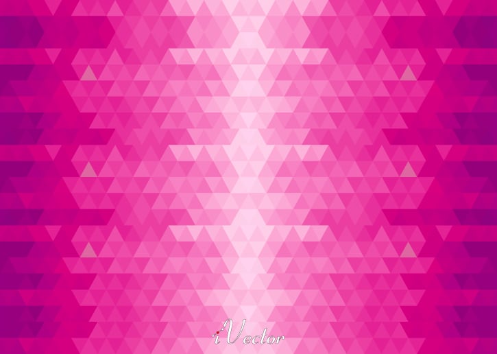 وکتور زمینه صورتی طرح مثلث Pink Triangles Vector