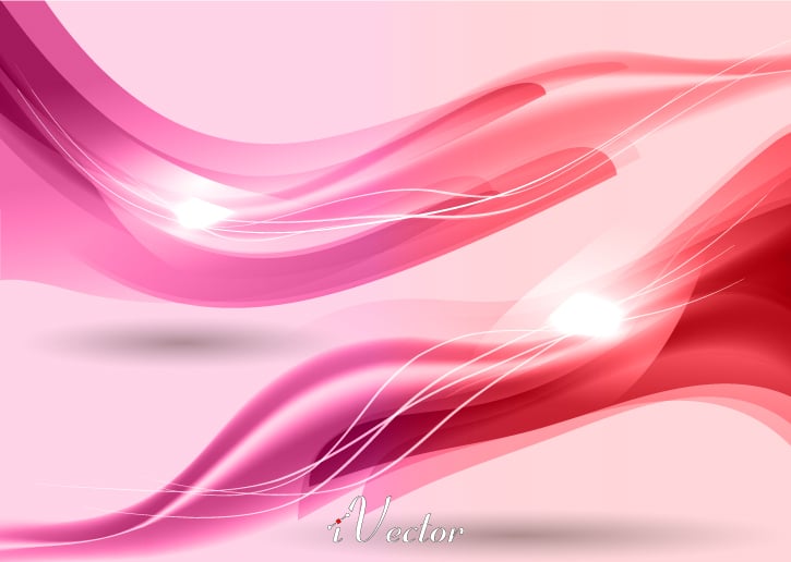 وکتور موج صورتی pink wave vector background