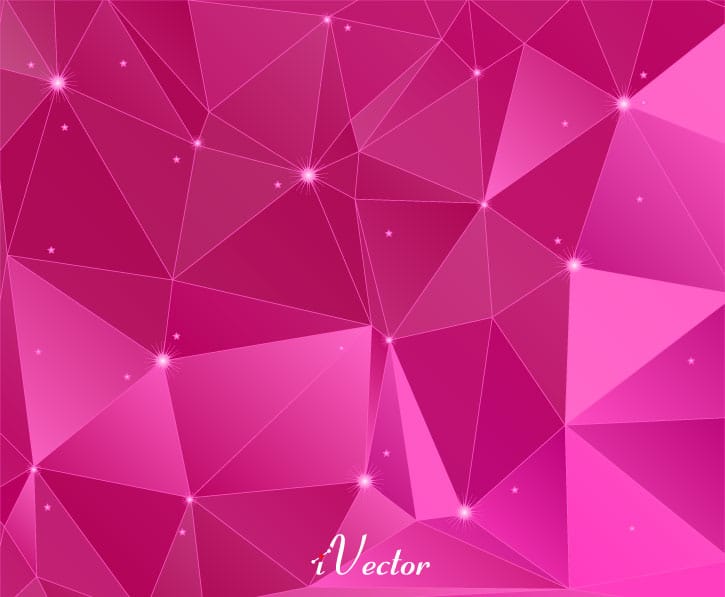 وکتور چند ضلعی زمینه صورتی pink polygon vector background