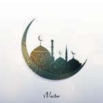 وکتور طرح حلال ماه رمضان ramadan mobarak vector