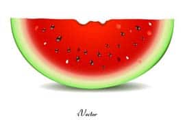 وکتور طرح برش هندوانه Watermelon Slice Vector Art