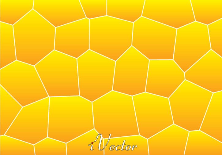 پترن وکتور چند ضلعی های نامنظم زرد نارنجی polygon orange and yellow pattern